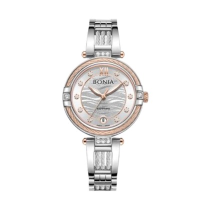 Bonia Valore Elegance BNB10849-2617S Silver Dial Color Women Watch